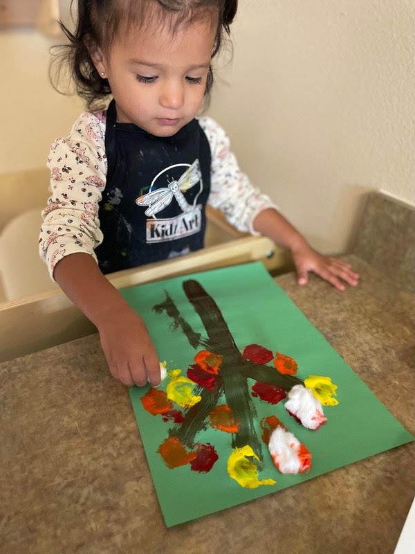 Toddler learning art