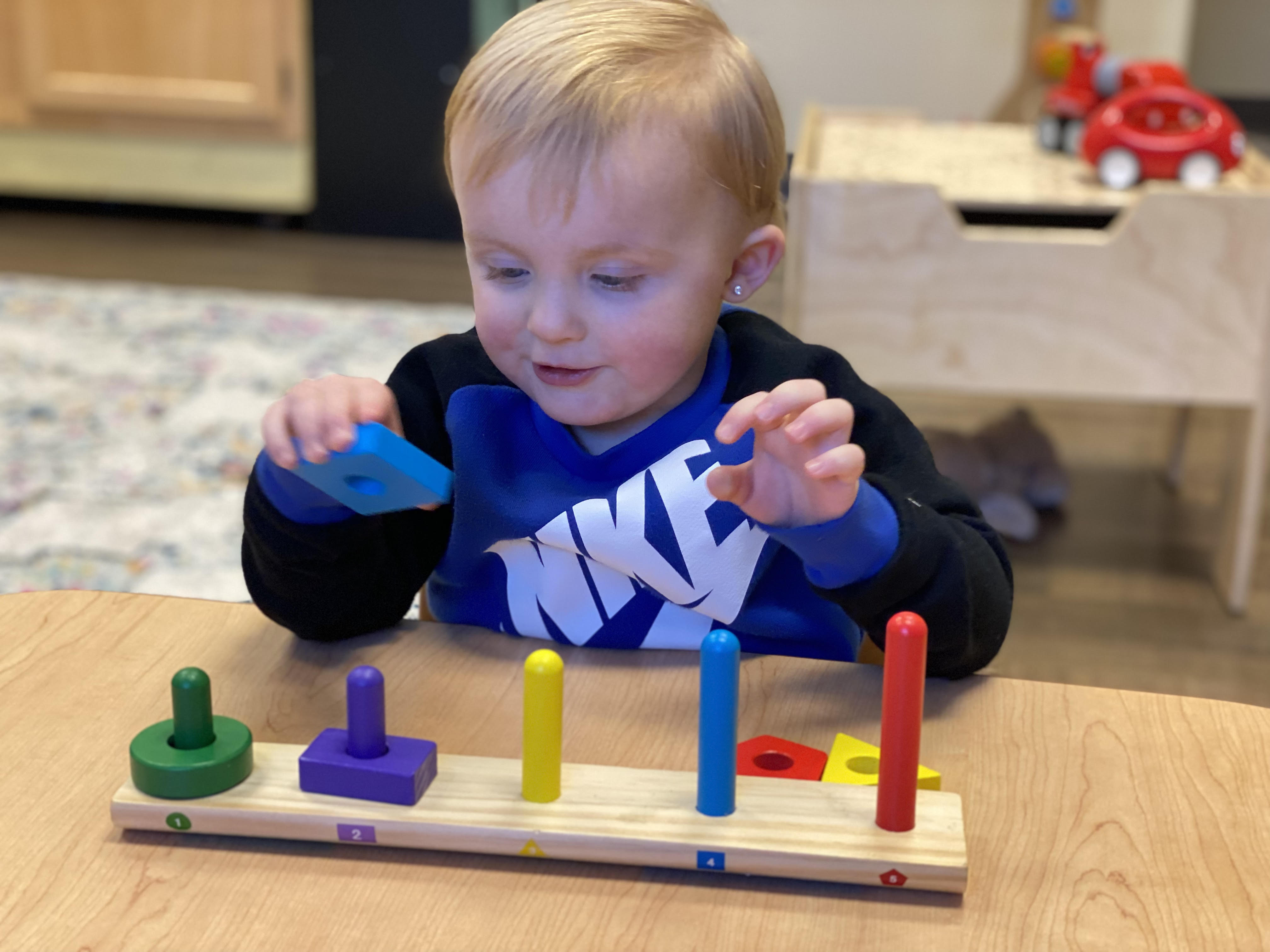 Boy playing a game